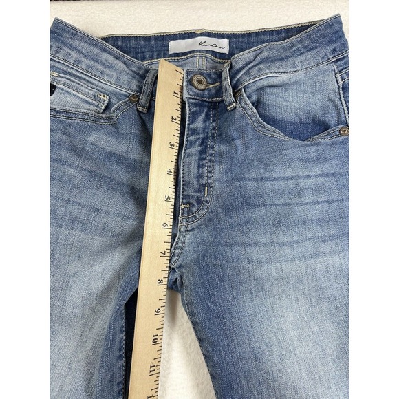 KanCan Jeans Mid- Rise Womens Size 1/24 Distressed Destroyed - Picture 6 of 8